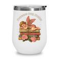 Valentine's Swooning Over Stories Cupid And Book Lover Tee Wine Tumbler