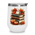 Vintage Autumn Books Coffee Pumpkin Fall Reading Wine Tumbler Vintage Autumn Books Coffee Pumpkin Fall Reading Wine Tumbler