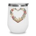 Vintage Book Lover Valentine Heart Wine Tumbler Vintage Book Lover Valentine Heart Wine Tumbler