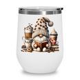 Vintage Cute Gnome Reading Book Coffee Latte Men Women Kids Wine Tumbler