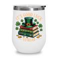 Vintage It's Good Luck To Read St Patrick's Day Book Lucky Wine Tumbler Vintage It's Good Luck To Read St Patrick's Day Book Lucky Wine Tumbler