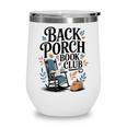Vintage Reader Author Country Aesthetic Back Porch Book Club Wine Tumbler Vintage Reader Author Country Aesthetic Back Porch Book Club Wine Tumbler
