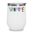 Vote Reproductive Right BLM Political Activism Lgbtq Book Wine Tumbler