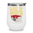 Wake Up Smarter Librarian Book Stack Premium Tri-Blend Wine Tumbler