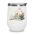West Highland Terrier Books Dog Breed Westie For Men Women Girls Kids Wine Tumbler