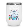 Wild About Reading Book Lover Hippo Wine Tumbler