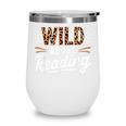 Wild About Reading Books Reader Lover Bookworm Leopard Print Wine Tumbler