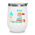 I Will Read Books On A Boat & Everywhere Wine Tumbler I Will Read Books On A Boat & Everywhere Wine Tumbler