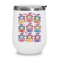 Witches Reading Books Halloween Cute Teens Kids Wine Tumbler