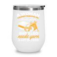 Woman Survives On Books Yarn Knitting Crochet Premium Tri-Blend Wine Tumbler Woman Survives On Books Yarn Knitting Crochet Premium Tri-Blend Wine Tumbler