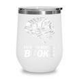 Women's My Brain Runs On Books Reading Bookworm Men Women Wine Tumbler