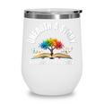 Women's Unearth a Story 2026 Summer Reading Program Tree Book Wine Tumbler
