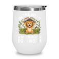 Women's Wild About Reading Book Reader Lion Zoo Animals Kids Wine Tumbler Women's Wild About Reading Book Reader Lion Zoo Animals Kids Wine Tumbler