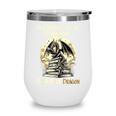 In a World Full Of Bookworms Be a Book Dragon Books Reading Wine Tumbler