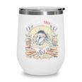 In A World Full Of Bookworms Be A Book Raven Reader Reading Wine Tumbler