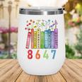8647 Equal Rights Book Flower Trump Women Rights Feminist Wine Tumbler