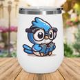 Adorable Book Lover Blue Jay With Reading Glasses Cute Raglan Baseball Tee Wine Tumbler Adorable Book Lover Blue Jay With Reading Glasses Cute Raglan Baseball Tee Wine Tumbler