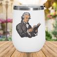 Alexander Hamilton Reading A Book Wine Tumbler