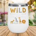 Animal Print Read A Book Character Kids Wild About Reading Wine Tumbler