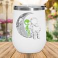 Astronaut Reading Book To Alien Moon Space Women Kids Men Wine Tumbler Astronaut Reading Book To Alien Moon Space Women Kids Men Wine Tumbler