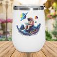 Astronaut Reading Book In Space Books Lover Bookworm Wine Tumbler Astronaut Reading Book In Space Books Lover Bookworm Wine Tumbler