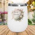 Barely Tolerable Book Lover Bookish Floral Bookworm Wine Tumbler