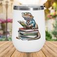 Bearded Dragon Reading Books Matching Bookworm Librarian Wine Tumbler Bearded Dragon Reading Books Matching Bookworm Librarian Wine Tumbler
