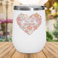 Big Book And Fall Heart Wine Tumbler