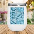 Blue Comic Book Blue Graphic Wine Tumbler
