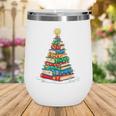 Book Christmas Tree Xmas Lights Book Lover Teacher Librarian Wine Tumbler Book Christmas Tree Xmas Lights Book Lover Teacher Librarian Wine Tumbler