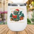 Book Dragon Christmas Reading For Fantasy Lovers Wine Tumbler