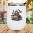 Book Dragon Book Lover Bookworm Book Reader Librarian Wine Tumbler