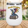 Book Dragon Mark Minson's Books Wine Tumbler Book Dragon Mark Minson's Books Wine Tumbler