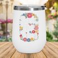 Book Fair Vibes Groovy 70s Retro School Librarian Wine Tumbler