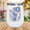 Book Fantasy Art Beautiful Elf Princess Fairy Wine Tumbler