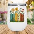 Book Flower 8647 Foxtrots Deltas Tangos Wine Tumbler