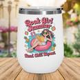 Book Girl Summer Beach Vacation Book Lover Wine Tumbler