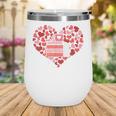 Book Heart Cute Read Book Reading Librarian Across America Wine Tumbler