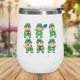 Book Leprechaun St Patrick's Day Library Librarian Reading Wine Tumbler