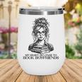 Book Lover Bent Over a Book Wine Tumbler