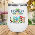 Book Lover Reading Iguana Wine Tumbler