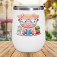 Book Lover Reading Pig Wine Tumbler Book Lover Reading Pig Wine Tumbler