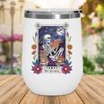 Book Lover Tarot Card The Reader Mystic Skeleton Wine Tumbler