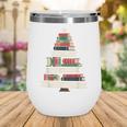 Book Merry Little Christmas Tree Holiday Wine Tumbler