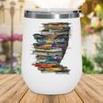 Book Women Graphic Art Colorful Eyes Wine Tumbler Book Women Graphic Art Colorful Eyes Wine Tumbler