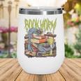 Graphic Book Worm Monster Horror Reading Book Lover Wine Tumbler