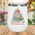 All Booked For Christmas Book Lovers Xmas Tree Lights Wine Tumbler All Booked For Christmas Book Lovers Xmas Tree Lights Wine Tumbler