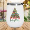 All Booked For Christmas Reading Books Librarian Holiday Wine Tumbler