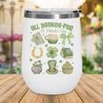 ALL Booked For St Patricks Day Bookish Leprechaun Bookworm Wine Tumbler
