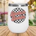 Bookish Baddie Retro Aesthetic Typography Wine Tumbler